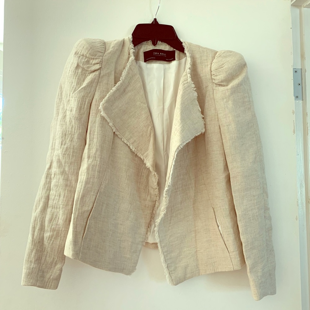 ZARA cream colored blazer
